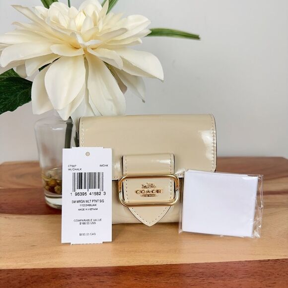 NWT COACH SMALL MORGAN‎ WALLET IN SIGNATURE LEATHER - Picture 7 of 7